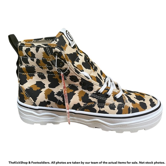 VANS SENTRY WC LEOPARD SHIFTING SAND VN0A4P3K4XB1 WOMEN'S PLATFORM BOOTS - Picture 3 of 5